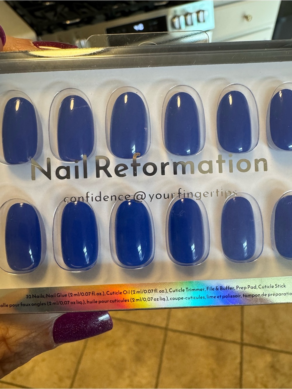 Nail Reformation - Cerulean  - Short  Round  -New in Box!